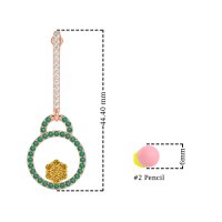 Fashion Circle Cluster Earrings