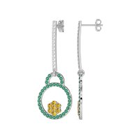 Fashion Circle Cluster Earrings