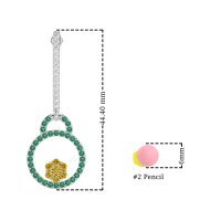 Fashion Circle Cluster Earrings