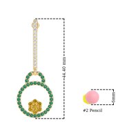 Fashion Circle Cluster Earrings