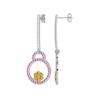 Fashion Circle Cluster Earrings