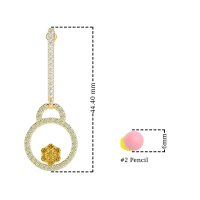 Fashion Circle Cluster Earrings