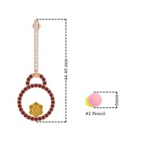 Fashion Circle Cluster Earrings