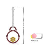 Fashion Circle Cluster Earrings