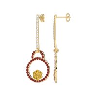 Fashion Circle Cluster Earrings