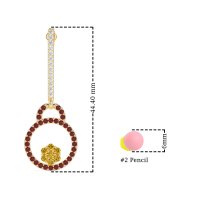 Fashion Circle Cluster Earrings