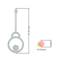 Fashion Circle Cluster Earrings