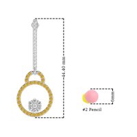 Fashion Circle Cluster Earrings