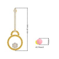 Fashion Circle Cluster Earrings