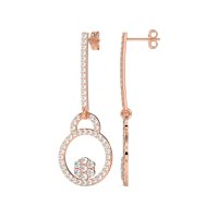 Fashion Circle Cluster Earrings