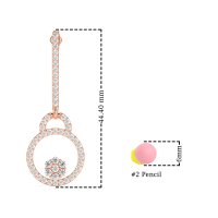 Fashion Circle Cluster Earrings