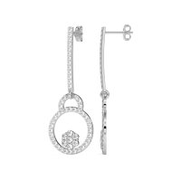 Fashion Circle Cluster Earrings