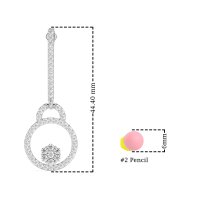 Fashion Circle Cluster Earrings