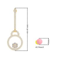 Fashion Circle Cluster Earrings