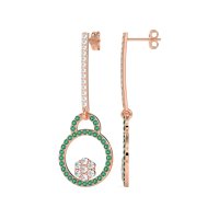Fashion Circle Cluster Earrings