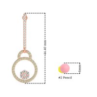 Fashion Circle Cluster Earrings