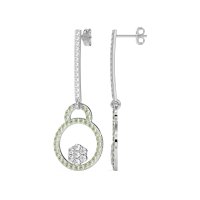 Fashion Circle Cluster Earrings