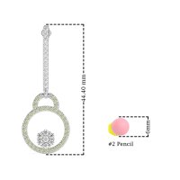 Fashion Circle Cluster Earrings