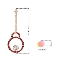 Fashion Circle Cluster Earrings