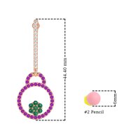 Fashion Circle Cluster Earrings