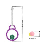 Fashion Circle Cluster Earrings