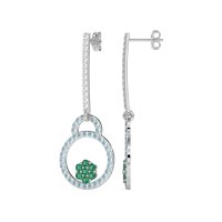 Fashion Circle Cluster Earrings