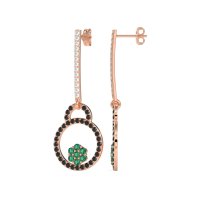 Fashion Circle Cluster Earrings