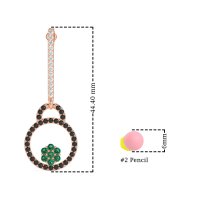 Fashion Circle Cluster Earrings