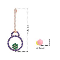 Fashion Circle Cluster Earrings