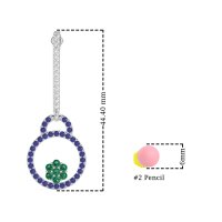 Fashion Circle Cluster Earrings