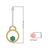 Fashion Circle Cluster Earrings