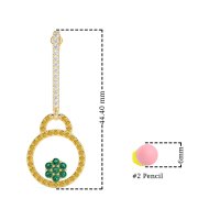 Fashion Circle Cluster Earrings