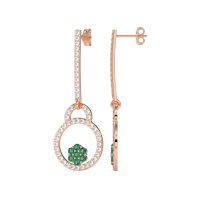 Fashion Circle Cluster Earrings