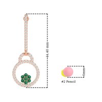 Fashion Circle Cluster Earrings