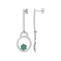 Fashion Circle Cluster Earrings