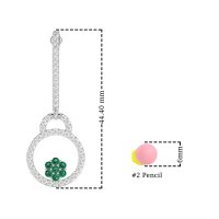 Fashion Circle Cluster Earrings