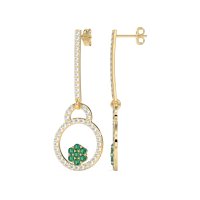 Fashion Circle Cluster Earrings