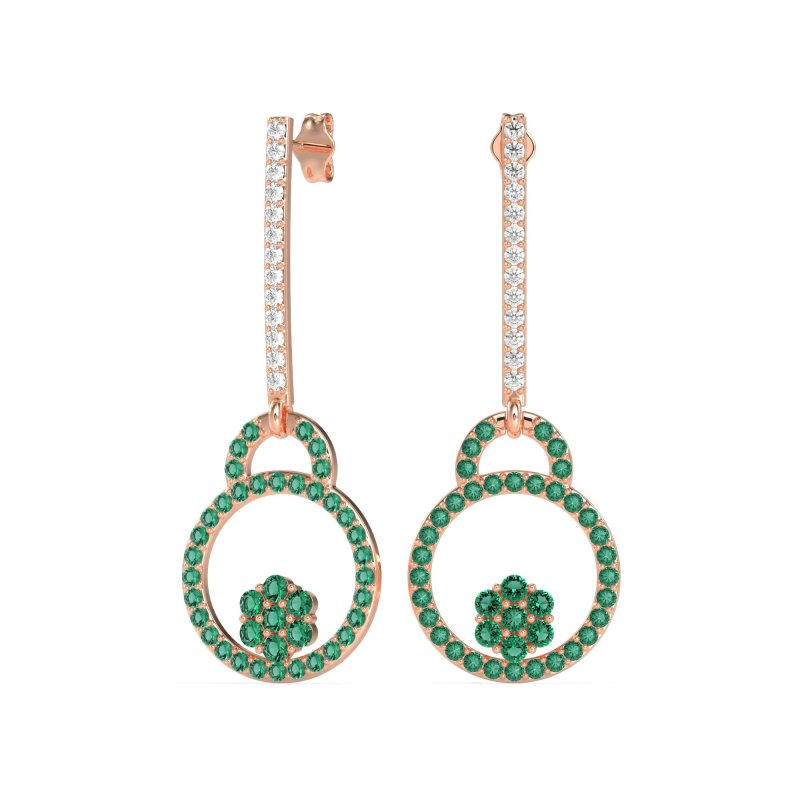 Fashion Circle Cluster Earrings