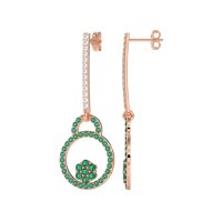 Fashion Circle Cluster Earrings