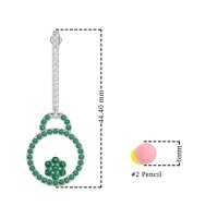 Fashion Circle Cluster Earrings