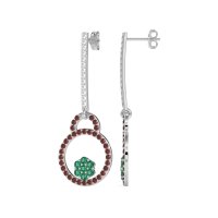 Fashion Circle Cluster Earrings