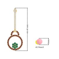 Fashion Circle Cluster Earrings