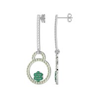 Fashion Circle Cluster Earrings