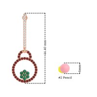 Fashion Circle Cluster Earrings