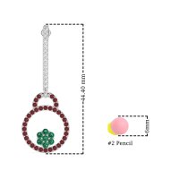 Fashion Circle Cluster Earrings