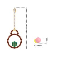 Fashion Circle Cluster Earrings