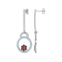Fashion Circle Cluster Earrings