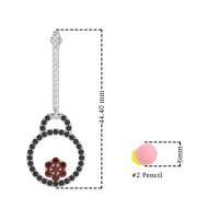 Fashion Circle Cluster Earrings