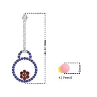 Fashion Circle Cluster Earrings