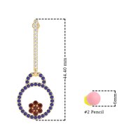 Fashion Circle Cluster Earrings